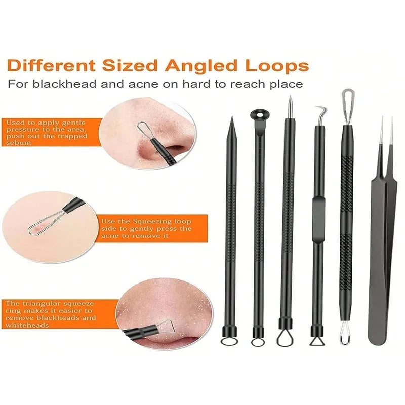 6Pcs Blackhead Remover Set
