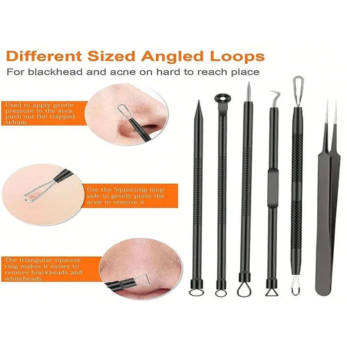 6Pcs Blackhead Remover Set